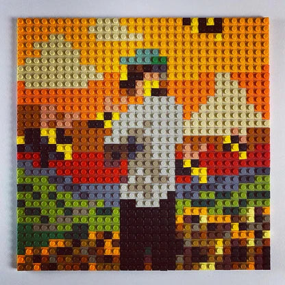 Flower Boy Buildable Brick Art